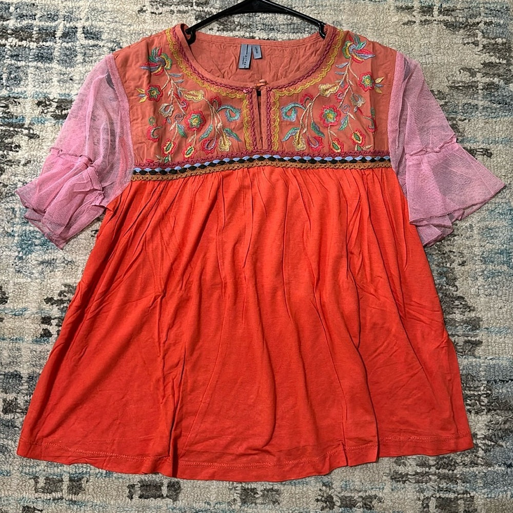 Anthropologie Blank London designer boho top