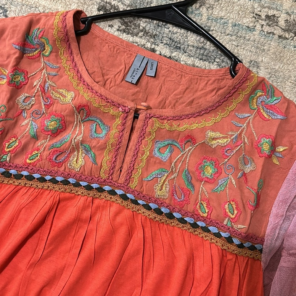 Anthropologie Blank London designer boho top