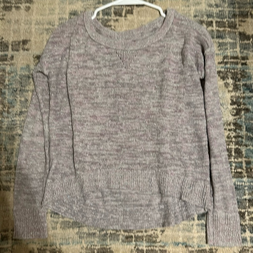 American eagle pink champagne sparkly sweater size small