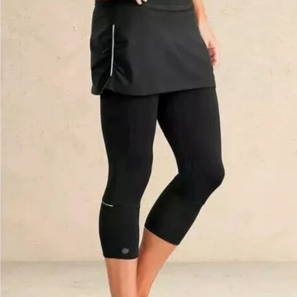 Athleta contender 2:1 black skirt leggings size large