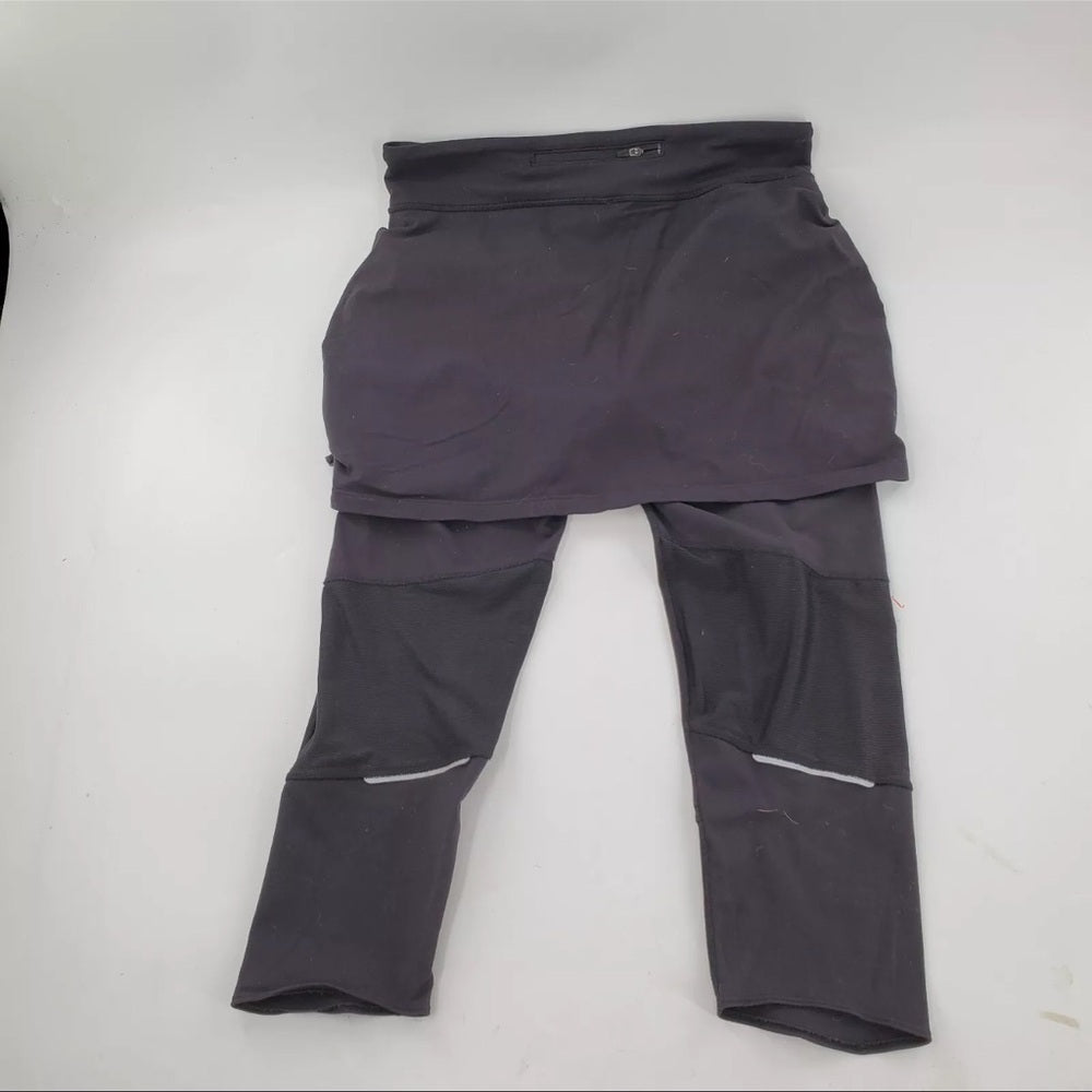 Athleta contender 2:1 black skirt leggings size large