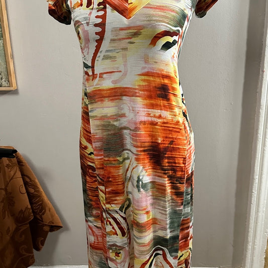 Karen Kane round neck walk with me dress size small fits like a medium