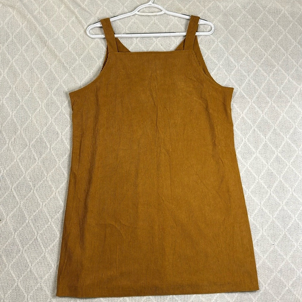 Sadie & Sage Corduroy camel Midi Dress Size l/XL