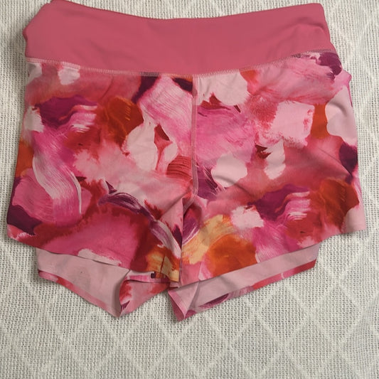 Shades of pink floral Athleta athletic shorts women’s size XL